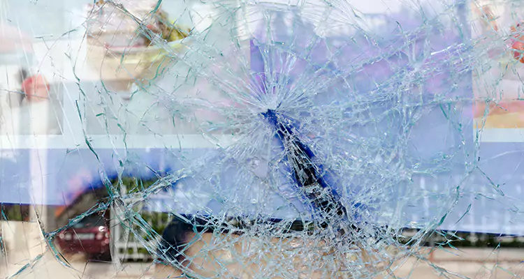 Cracked Glass Balcony Door Repair in Wright, FL